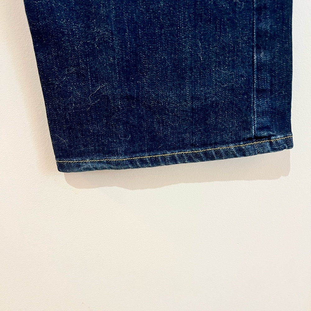 Banana Republic Dark Blue Flare Jeans Long Length - Picture 7 of 8